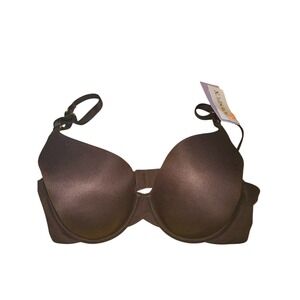 JOYSUPUN Women's Black Full Coverage T-shirt Bra 36C